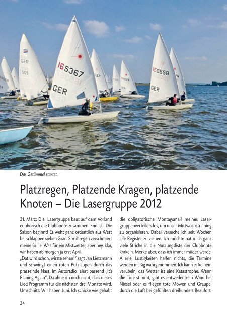 Ausgabe 01/2013 (März/April) - Blankeneser Segel-Club eV