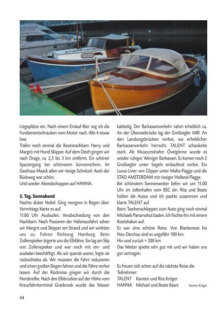 Ausgabe 01/2013 (März/April) - Blankeneser Segel-Club eV