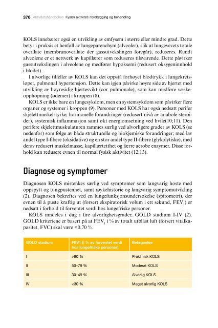 28. Kronisk obstruktiv lungesykdom (KOLS) - Helsedirektoratet