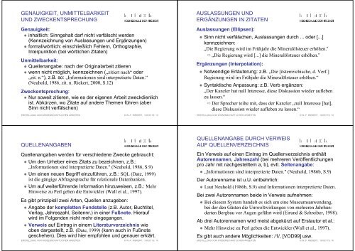 erstellung von wissenschaftlichen arbeiten - HdM - Hochschule der ...