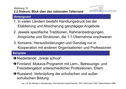 Das Verhältnis schulischer und außerschulischer Bildung