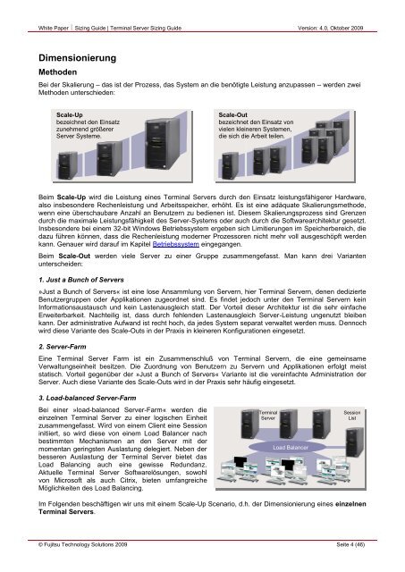 Terminal Server Sizing Guide - Fujitsu