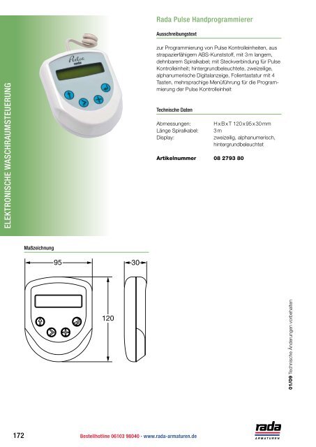 elektronische W aschraumsteuerun G elektronische ... - rada-nl.com