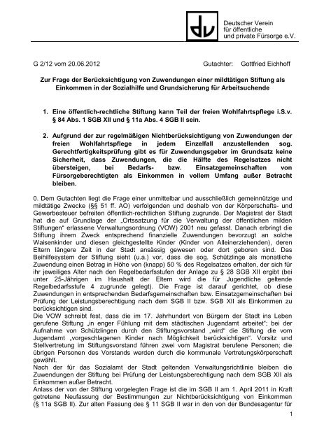 Vollständiges Gutachten vom 20. Juni 2012 im PDF-Format