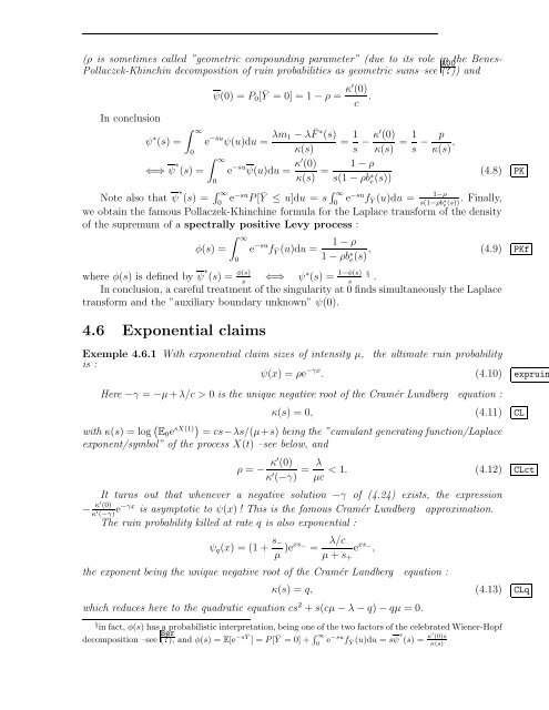 Processus de Markov, de Levy, Files d'attente, Actuariat et Fiabilité ...