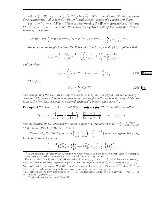 Processus de Markov, de Levy, Files d'attente, Actuariat et Fiabilité ...