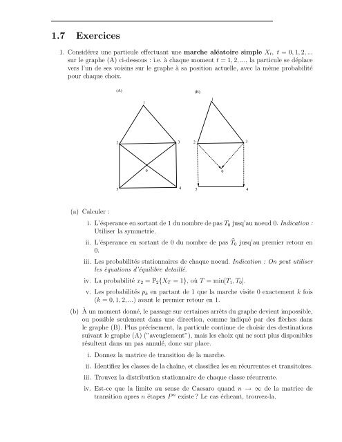 Processus de Markov, de Levy, Files d'attente, Actuariat et Fiabilité ...