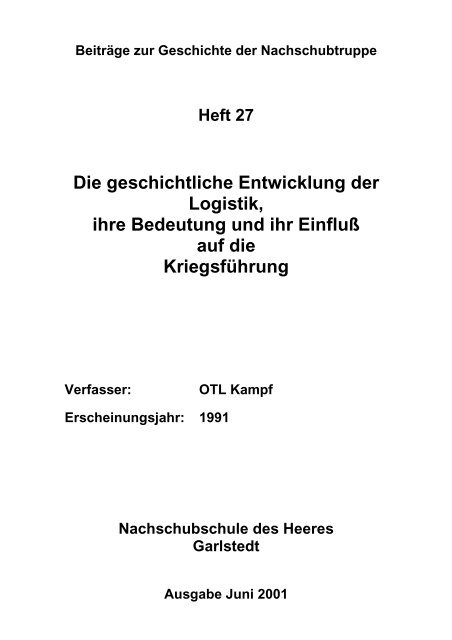 Entwicklung Der Logistik Ihre Bedeutung Und Ihr Einfluss Auf Die