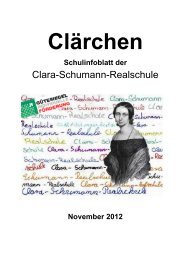 Clärchen November 2012 - Clara-Schumann-Realschule