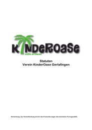 Vereinsstatuten KinderOase - KinderOase Gerlafingen