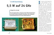 5.5 Watt auf 24 GHz - DL2AM