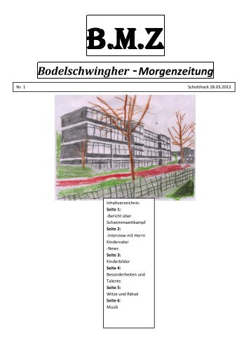 Bodelschwingher - Morgenzeitung - Bodelschwinghschule