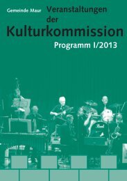 Kulturkommission - Gemeinde Maur