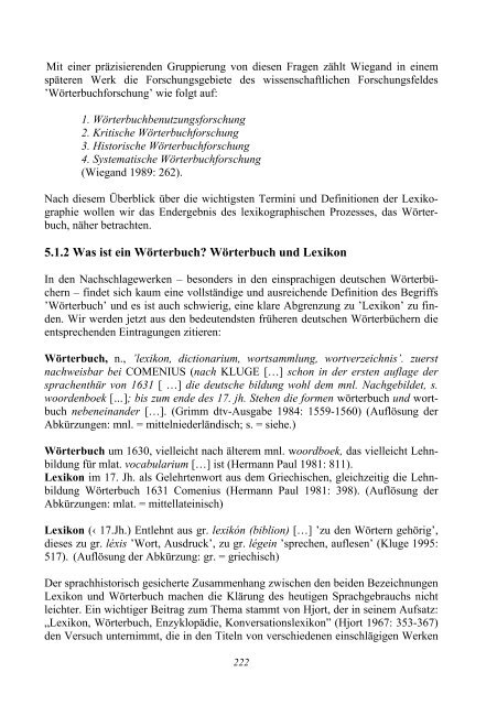 ASPEKTE DES DEUTSCHEN WORTSCHATZES - MEK