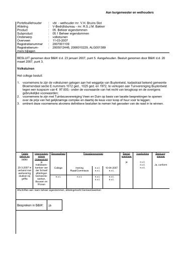 verkoop volkstuinen Buytentwist 2007001109.pdf - Gemeenteraad ...