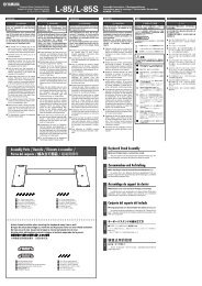 L-85/L-85S Assembly Instructions / Montageanleitung