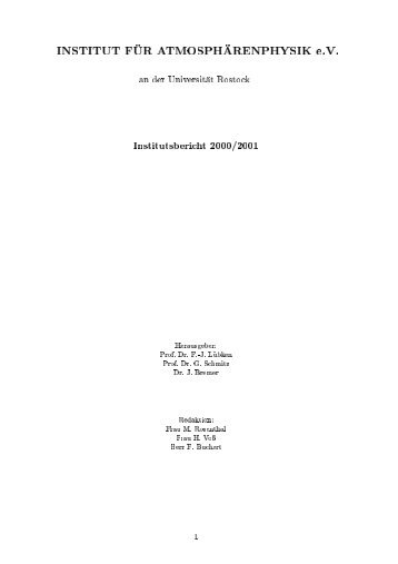 Prof. Dr. F.-J. L - Leibniz-Institut für Atmosphärenphysik an der ...