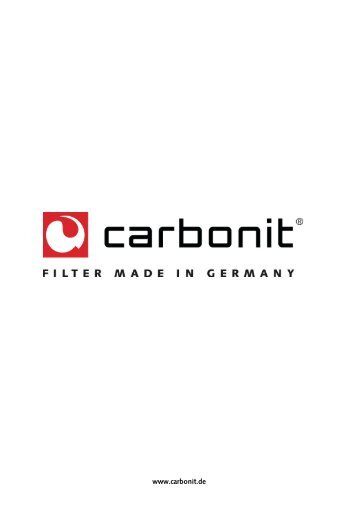 Website [PDF] - Carbonit Filtertechnik GmbH