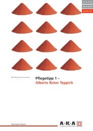 Pflegetipp 1 – Alberts Roter Teppich