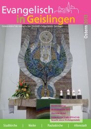 Ausgabe März 2013 - Evangelischer Kirchenbezirk Geislingen