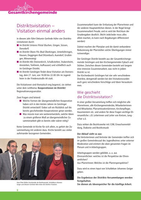 Ausgabe März 2013 - Evangelischer Kirchenbezirk Geislingen