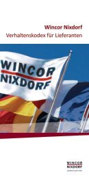 Wincor Nixdorf Verhaltenskodex für Lieferanten