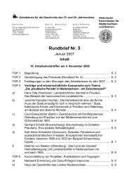 Rundbrief Nr. 5 - Niedersachsen