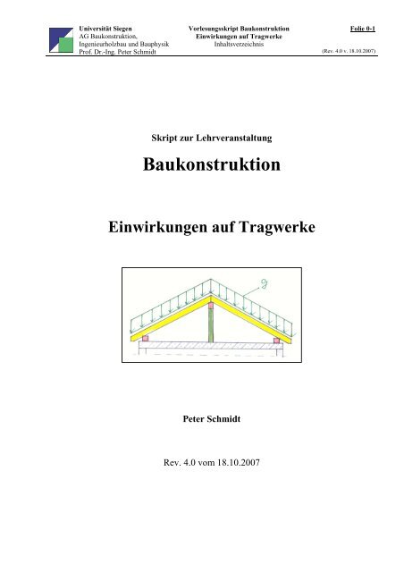 Einwirkungen auf Tragwerke