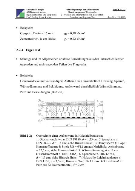 Einwirkungen auf Tragwerke