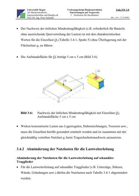 Einwirkungen auf Tragwerke