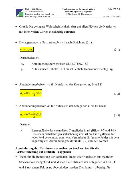 Einwirkungen auf Tragwerke