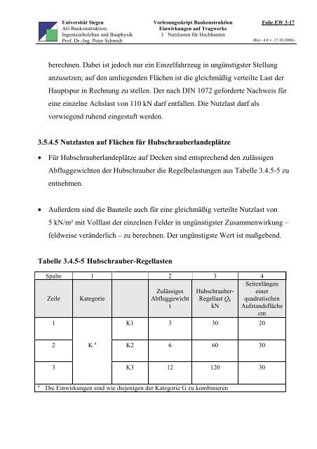 Einwirkungen auf Tragwerke