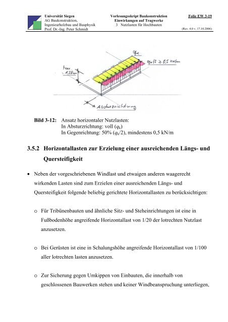 Einwirkungen auf Tragwerke