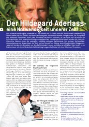 Der Hildegard Aderlass - eine Notwendigkeit unserer Zeit