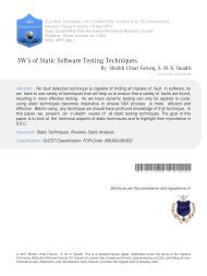 3Ws of Static Software Testing Techniques - Global Journal of ...