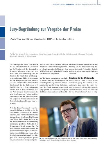 Jury-Begründung zur Vergabe der Preise - Deutsche Gesellschaft ...