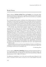 Book Notes - Gesnerus