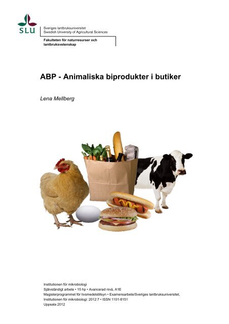 ABP - Animaliska biprodukter i butiker - SLU