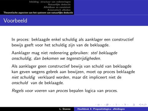 Hoofdstuk 4: Propositielogica: afleidingen
