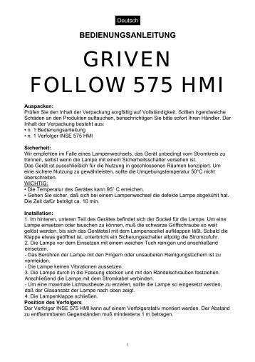 GRIVEN FOLLOW 575 HMI