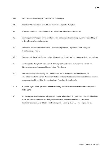 Landeshaushaltsordnung für Baden-Württemberg (LHO) Allgemeine ...
