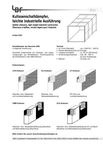 Datenblatt - LBF Lufttechnik GmbH