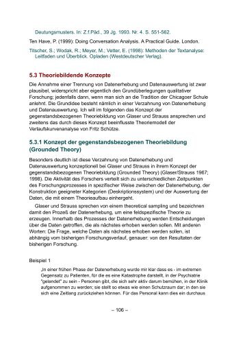 5.3 Theoriebildende Konzepte 5.3.1 Konzept der ...