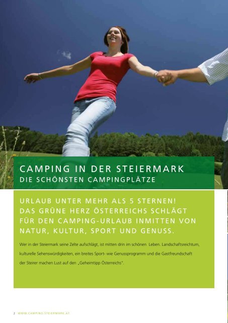 Prospekt "Camping Steiermark" zum sofortigen Download