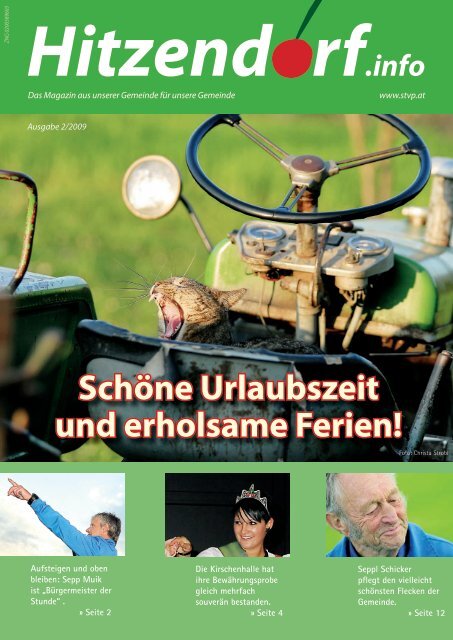 Schöne Urlaubszeit und erholsame Ferien! - Hitzendorf