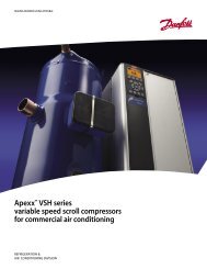 Apexx™ VSH series variable speed scroll compressors for ... - Danfoss