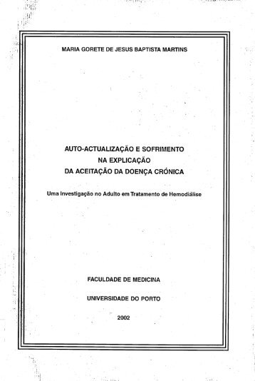 Auto-Actualização e Sofrimento na Explicação da Aceitação