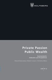 Private Passion Public Wealth - fondation hubert looser