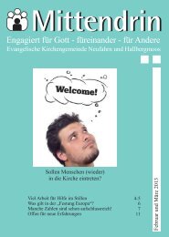 Gemeindebrief Februar - März 2013 - Evang.-luth. Kirchengemeinde ...