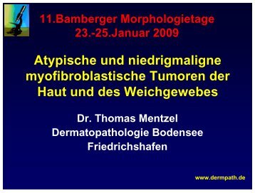 Atypische und niedrig-maligne myofibroblastische Tumoren der ...